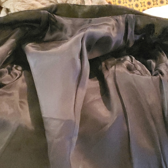 Bess Lamb Skin Black Studd Zipper Jacket - Picture 6 of 8